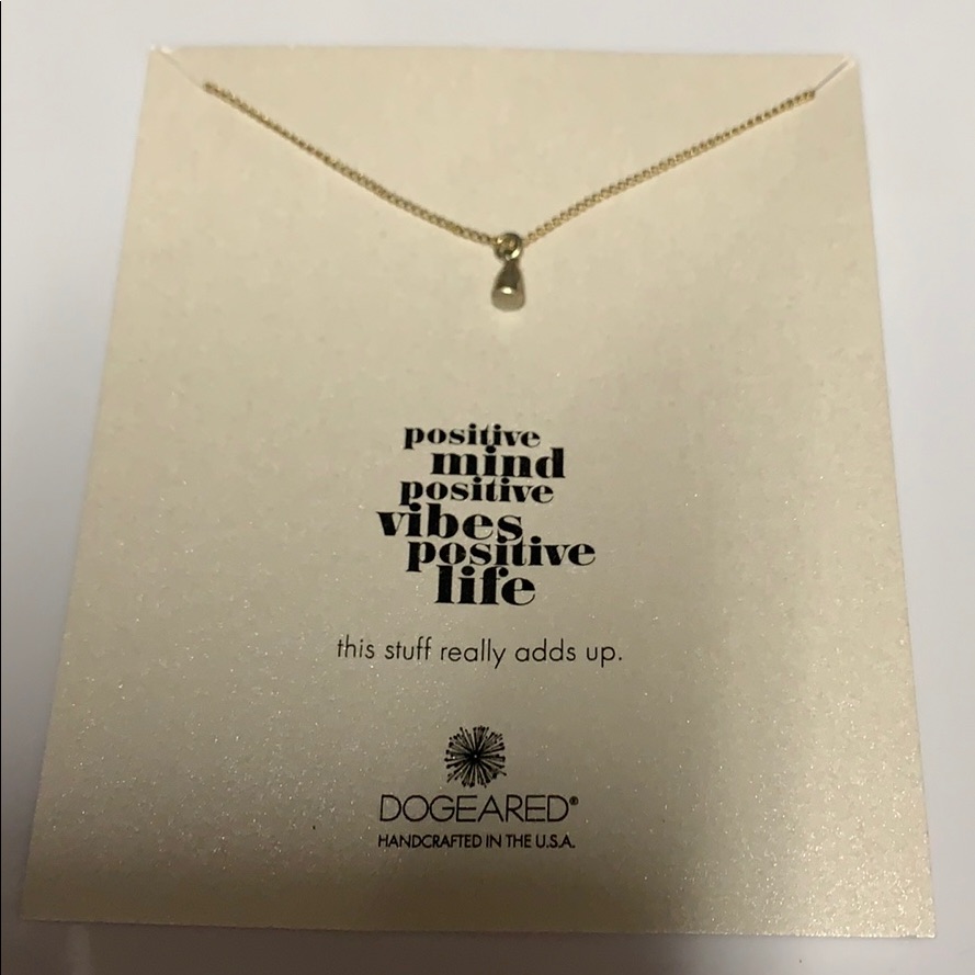 Nwt Dogeared Positive Mind Positive Vibes Necklace